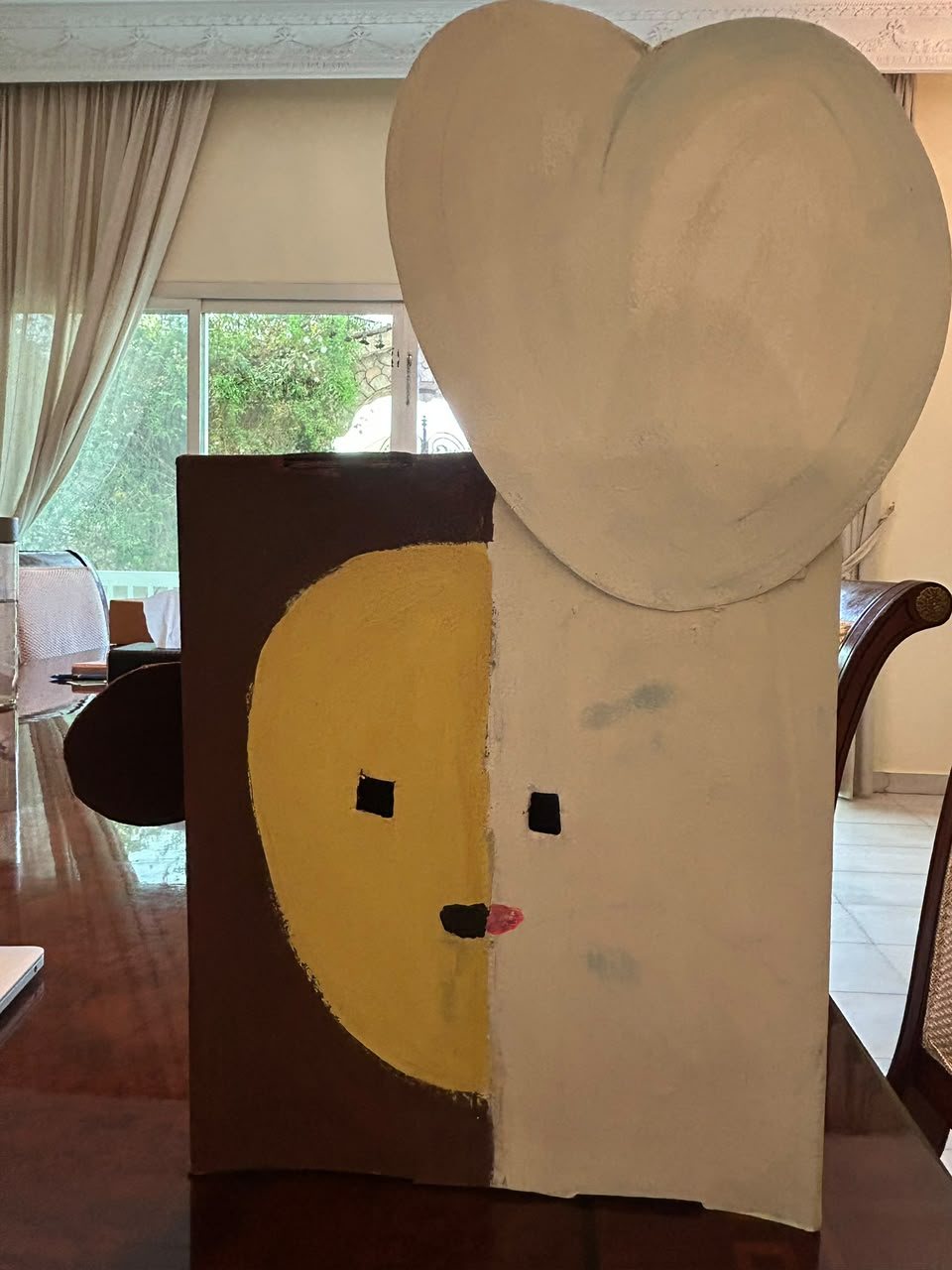 Wearable character mask inspired by Bunny vs Monkey